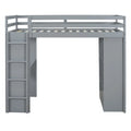Hoogslaper in Full Size met grote planken, schrijfblad en ledverlichting
