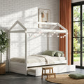 White House Bed with Trundle