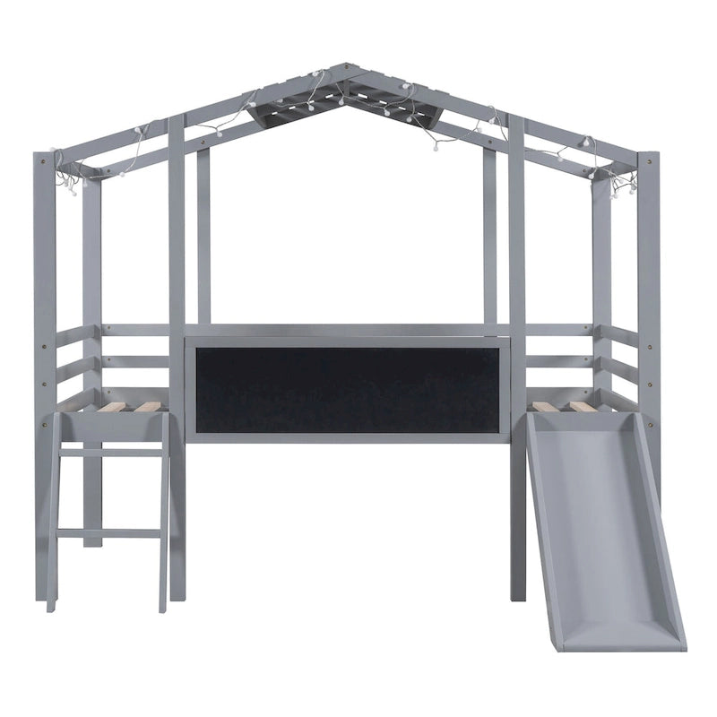 Hoogslaper met ladder en glijbaan
